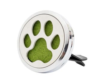 Dog paw Car Vent Clip, Dog Paw Car Diffuser, Car air freshener, Pet Theme, Auto air freshener, essential oil car clip, car clip for vent