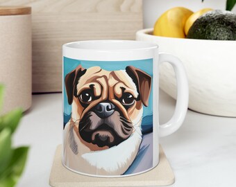 Tasse Pug Life, 11 oz