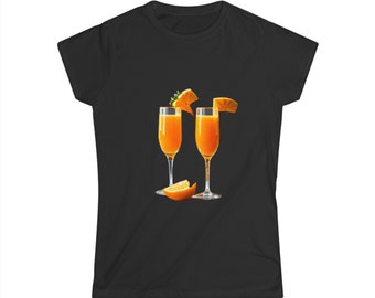 Mimosa Tee, Women's tank top, Brunch shirt