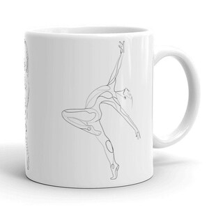 Dance mug gift for dancer ballet dancer mug ballet coffee mug modern dance