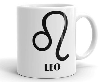 Leo mug | zodiac mug astrology mug sun sign | coffee tea ceramic mug