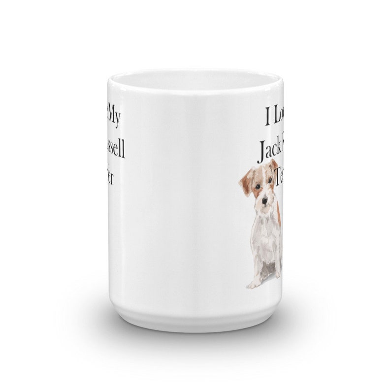 I Love My Jack Russell Terrier Mug Dog Lover Gift Wire Terrier Etsy