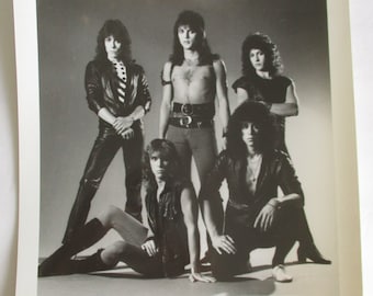QUEENSRYCHE 8 X 10 Glossy Black & White 1980's Vintage Picture Promotional EMI