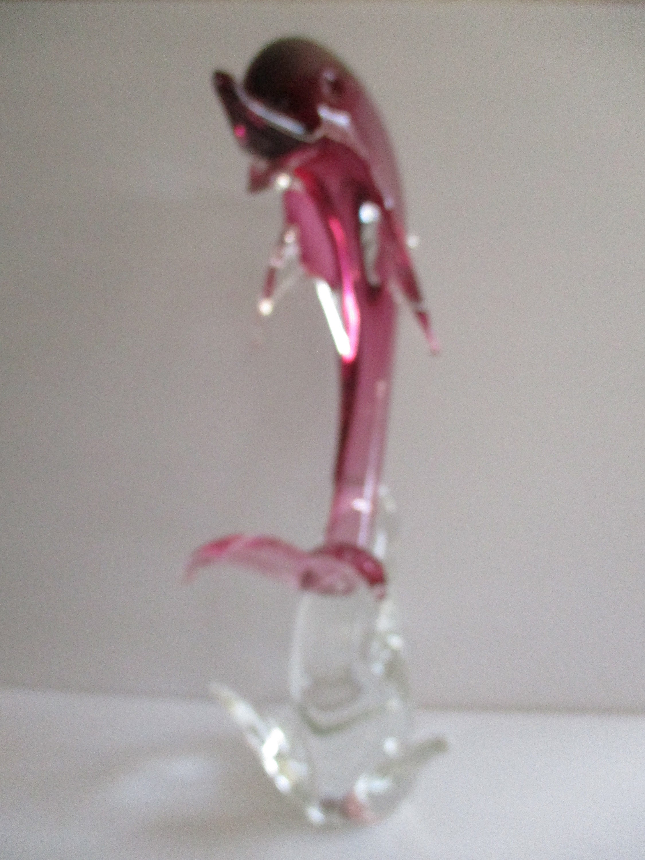 Vintage Murano Dolphin Hand Made in Murano Italy Formia Vetri Di