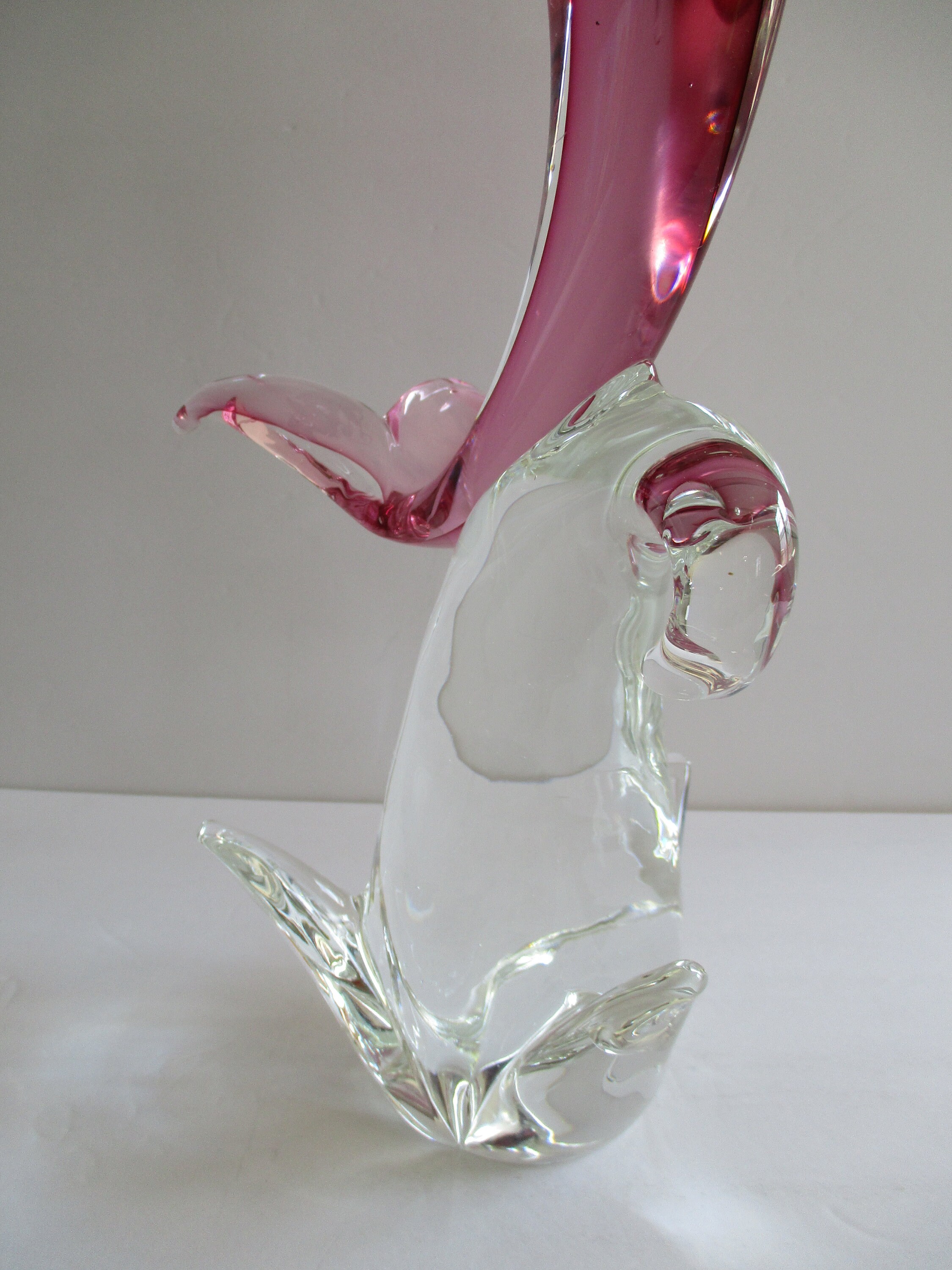 Vintage Murano Dolphin Hand Made in Murano Italy Formia Vetri Di