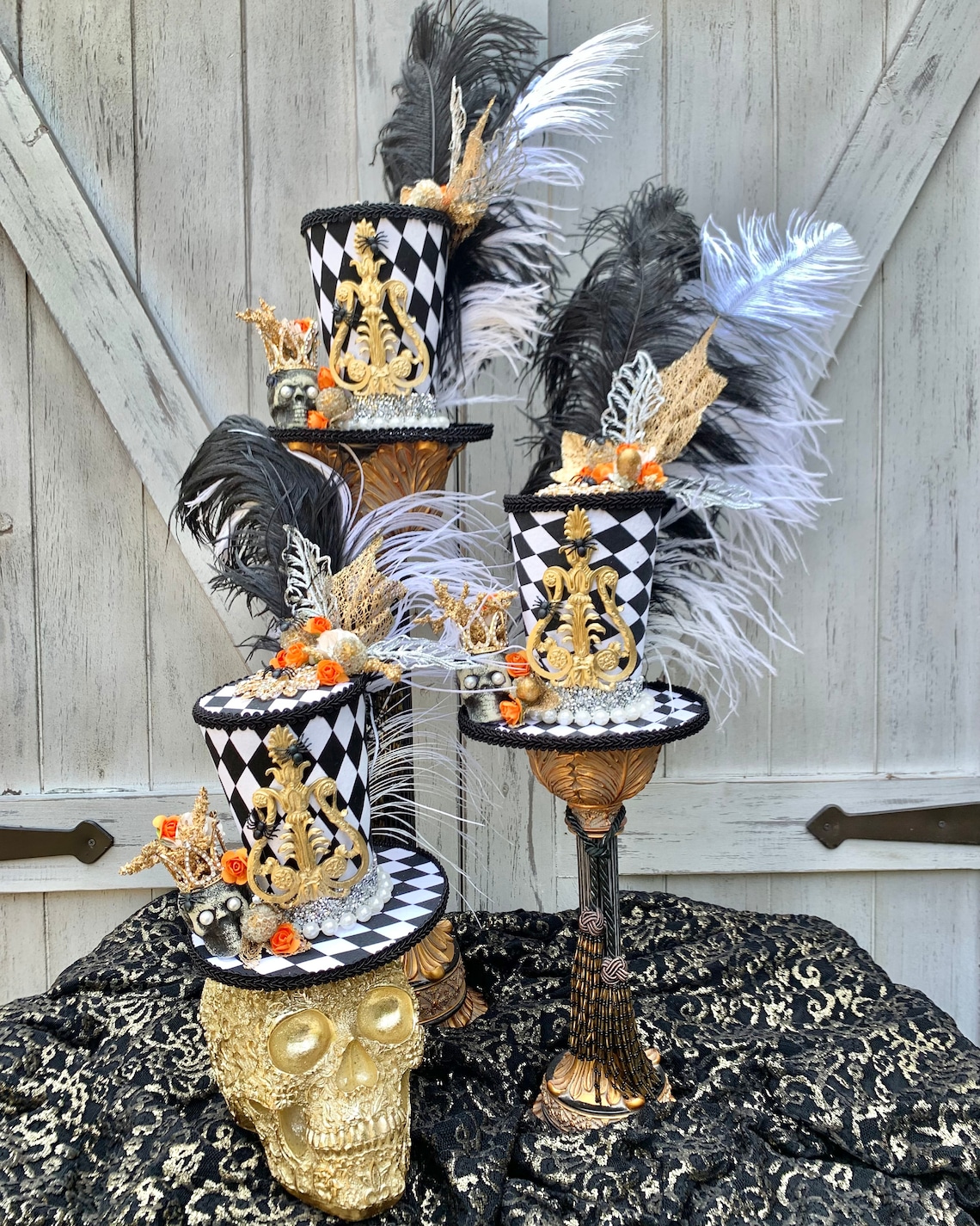 How to Video How to Make Top Hats Wreath Embellishments Etsy Canada