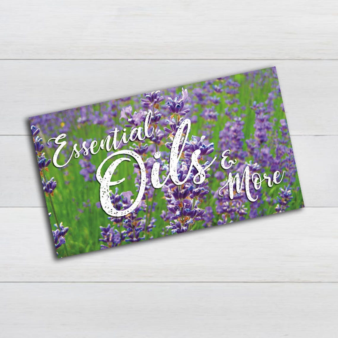 Essential Oils Business Cards Downloadable and Printable Lavender Field ...