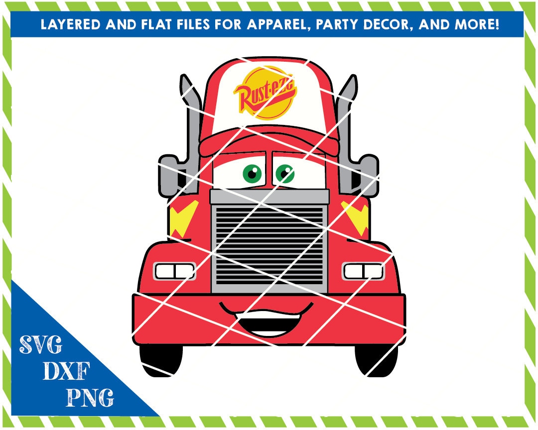 Lightning Mcqueen Mack Truck Decals - Etsy, image size:1080x864