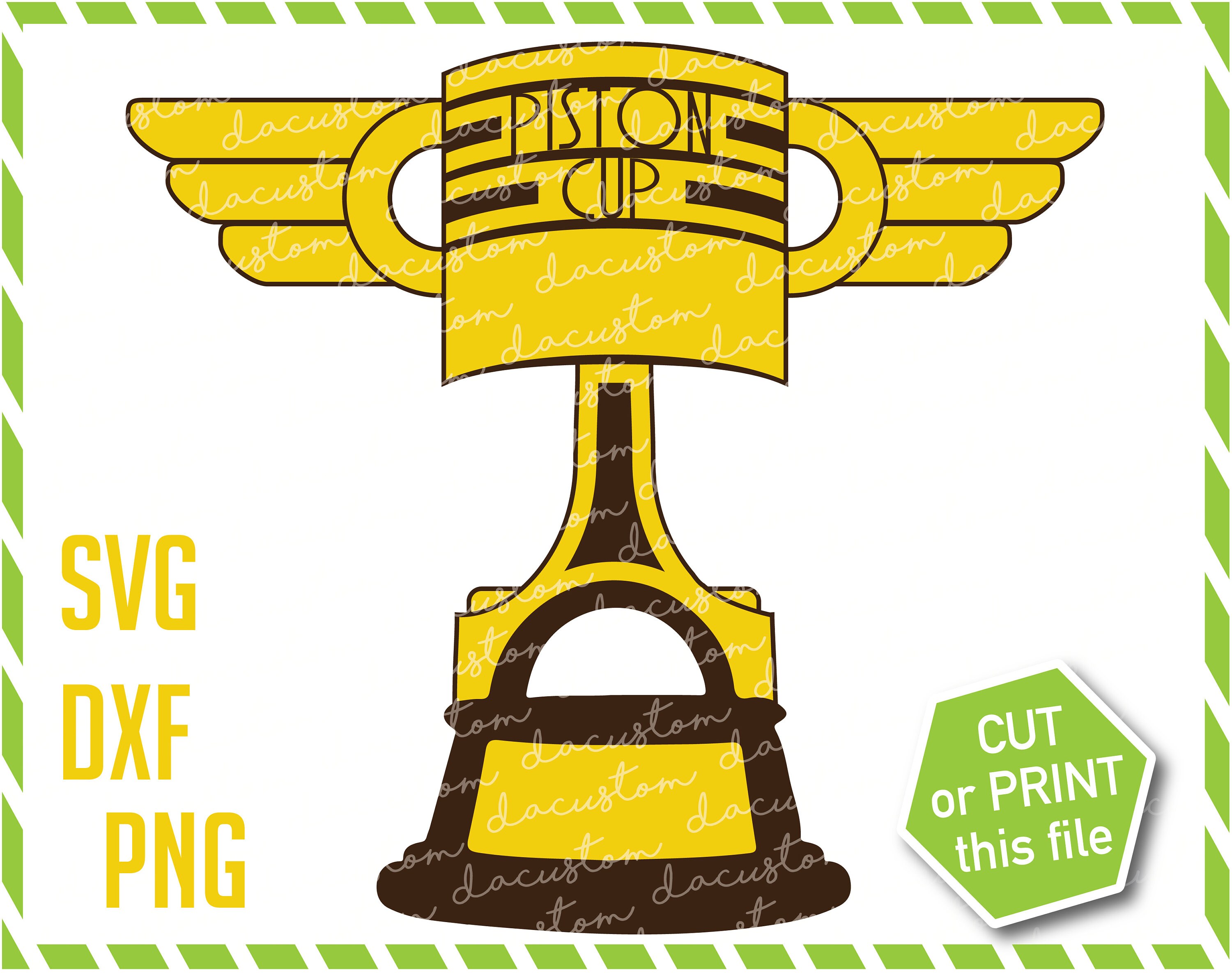 Coches / Piston Cup / Cumpleaños Viaje a Disney Carreras Etsy España