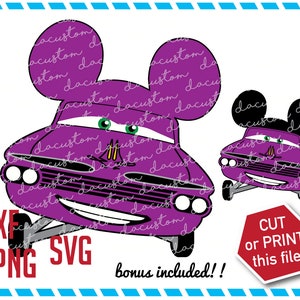 Cars Ramone with Mickey Ears