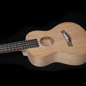 Unfinished solid wood top tenor ukulele