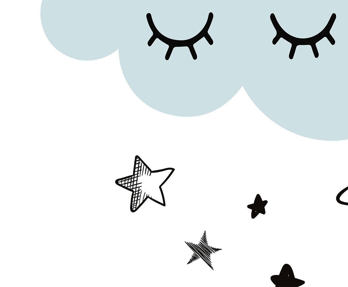 Cloud Nursery Print Nursery Wall Decorkids Room Decor Etsy