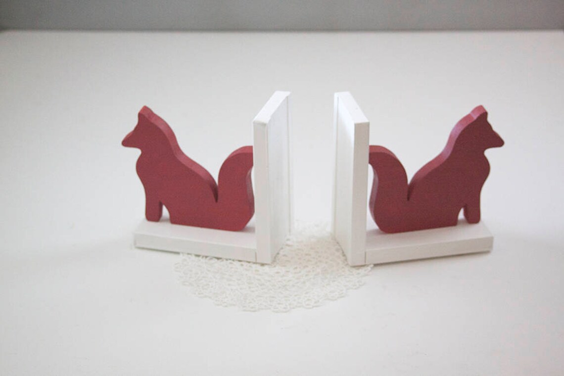 Fox Bookends Nursery Kids Fox Woodland Baby gift Animal Etsy