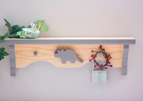natural wood shelves nursery