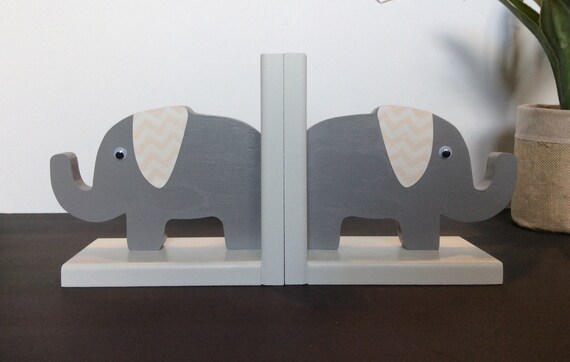 elephant bookends nursery