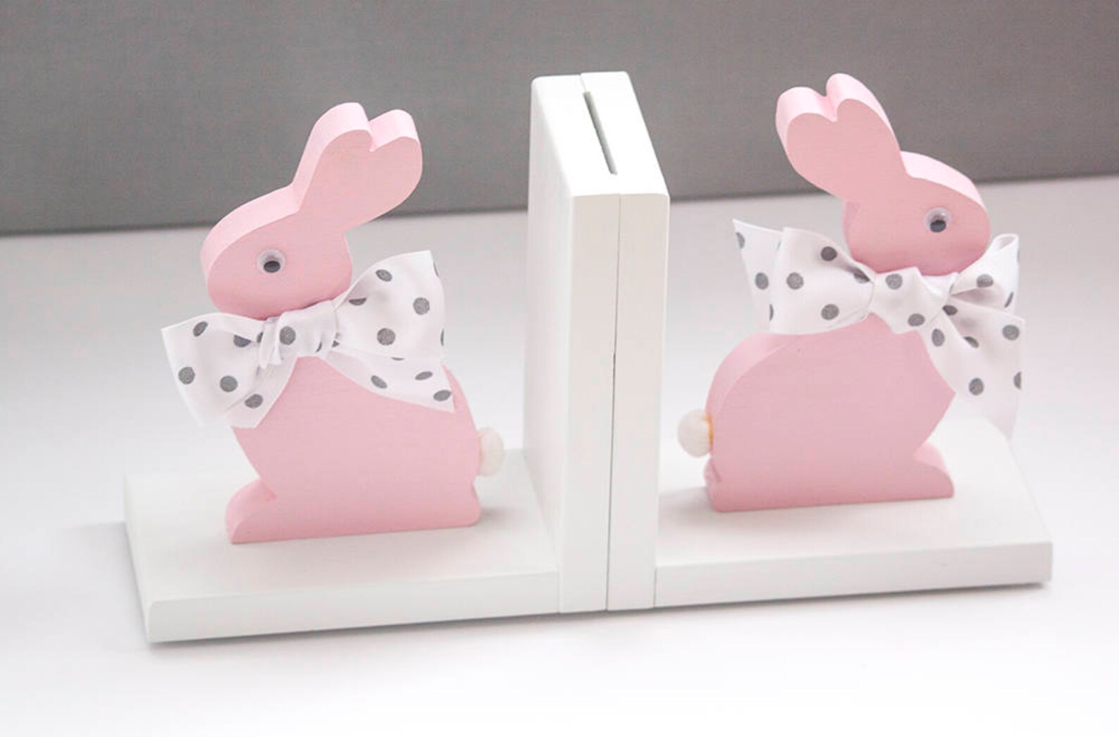 Bunny Non Skid Bookends Nursery Rabbit Book Ends baby Etsy