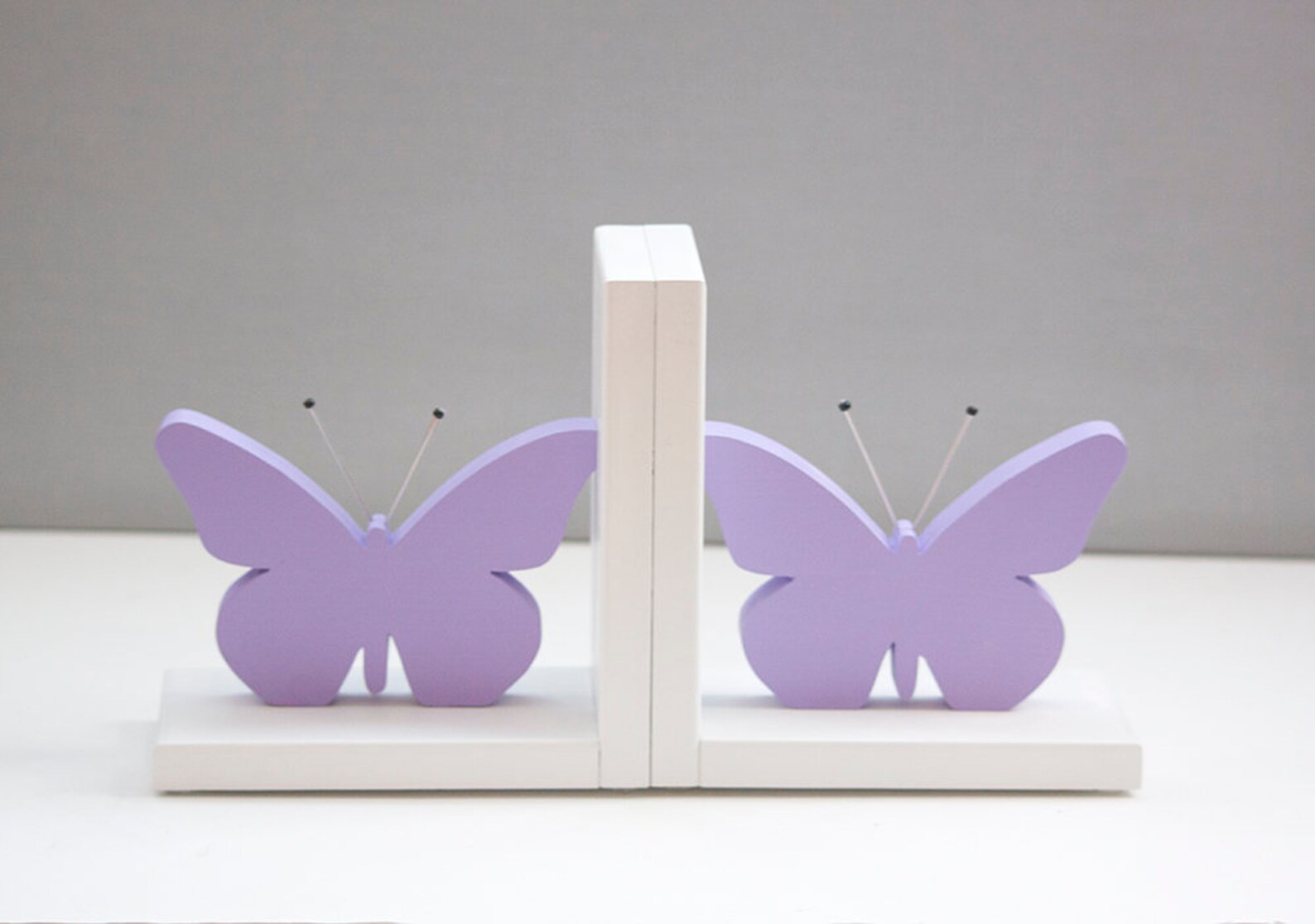 Butterfly bookends Nursery Baby shower Bookends Lavender Etsy