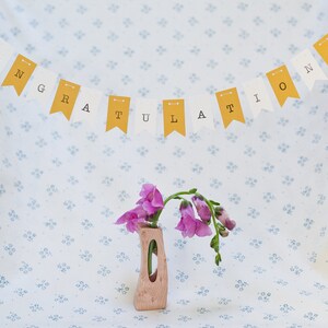 Tiny Personalized PhD Graduation Banner, "Congratulations, Dr." Bunting, Medical School Graduation Party Banner, Doctoral Candidate image 7