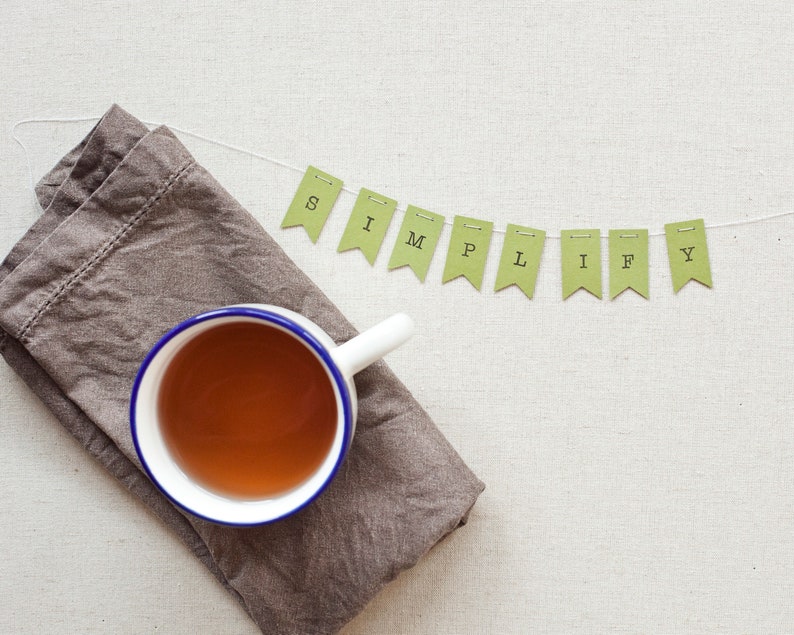 Tiny Inspirational Bunting (Custom Word)