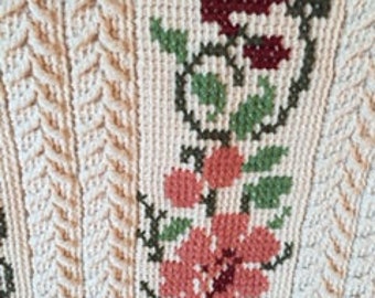 Vintage crocheted afghan