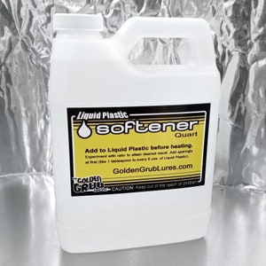 1 Quart SOFTENER for Liquid Plastic Plastisol Fishing Soft Bait Lure
