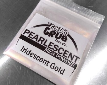 1 oz (30g) Bi-Color IRIDESCENT GOLD Pearly Mica Powder Fishing Plastisol