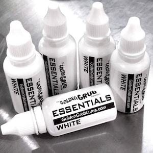 1 OZ. WHITE Essentials Color Fishing Soft Plastic Bait Lure Making plastisol