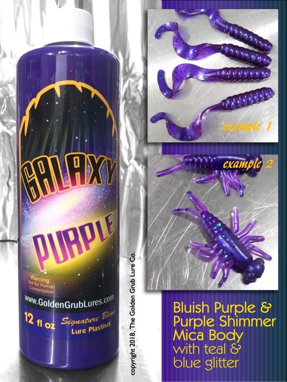 Galaxy Purple SIGNATURE BLEND 12 Fl Oz Bottle Plastisol Fishing
