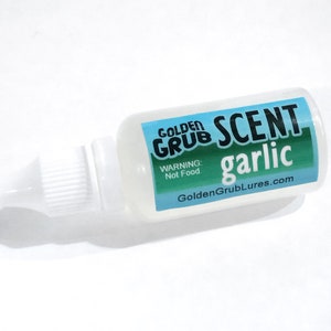 New 1 OZ. GARLIC SCENT Golden Grub Lure Fishing Soft Plastic Bait plastisol bass