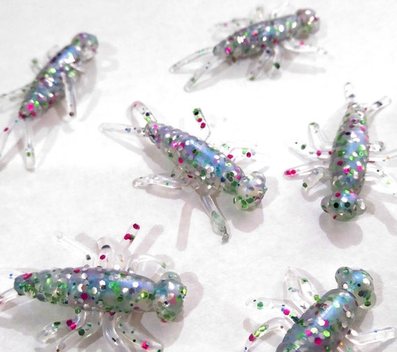 NEW 50/pack PEACHY CONFETTI Buggeroo Fishing Soft Plastic Bait Bug Cricket NEW 50/pack PEACHY CONFETTI Buggeroo Fishing Soft Plastic Bait Bug Cricket