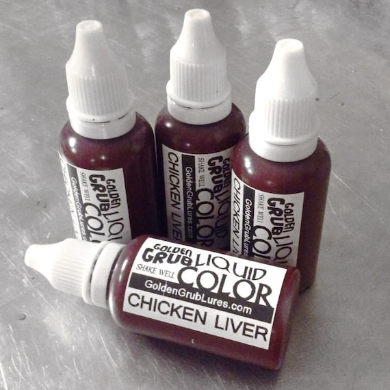 1 OZ. CHICKEN LIVER Liquid Color for Making Plastic Fishing Lures