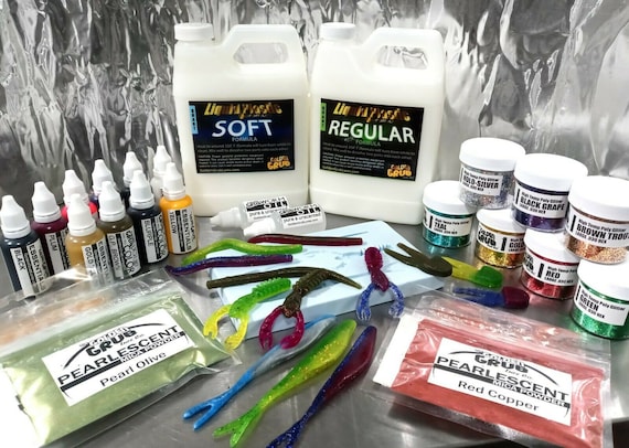 Buy Liquid Plastic MEGA MOLD STARTER Set 4 Cavity Plastisol Fishing Lure  Making Kit, Make Custom Bait Online in India 