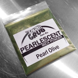 1 oz. (30g) PEARL OLIVE GREEN Pearlescent Mica Powder