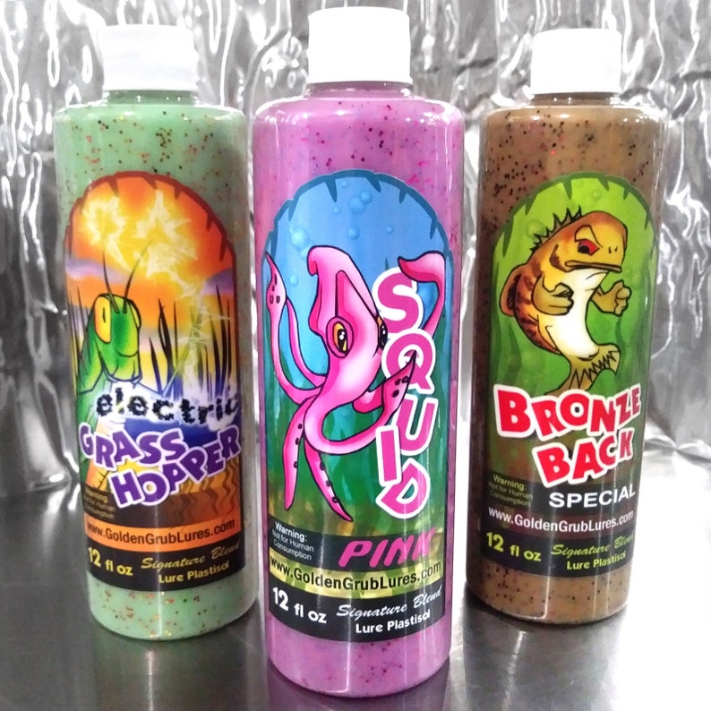 3 Pack Bottles SIGNATURE BLEND Option 1 Intro Pack Plastisol Fishing