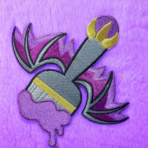 Neopets Paint Brush Darigan Brush Iron On  Embroidery Patch
