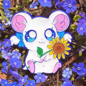 Bijou Hamtaro HamHam heartbreak Kawaii 90’s anime  Enamel Pin
