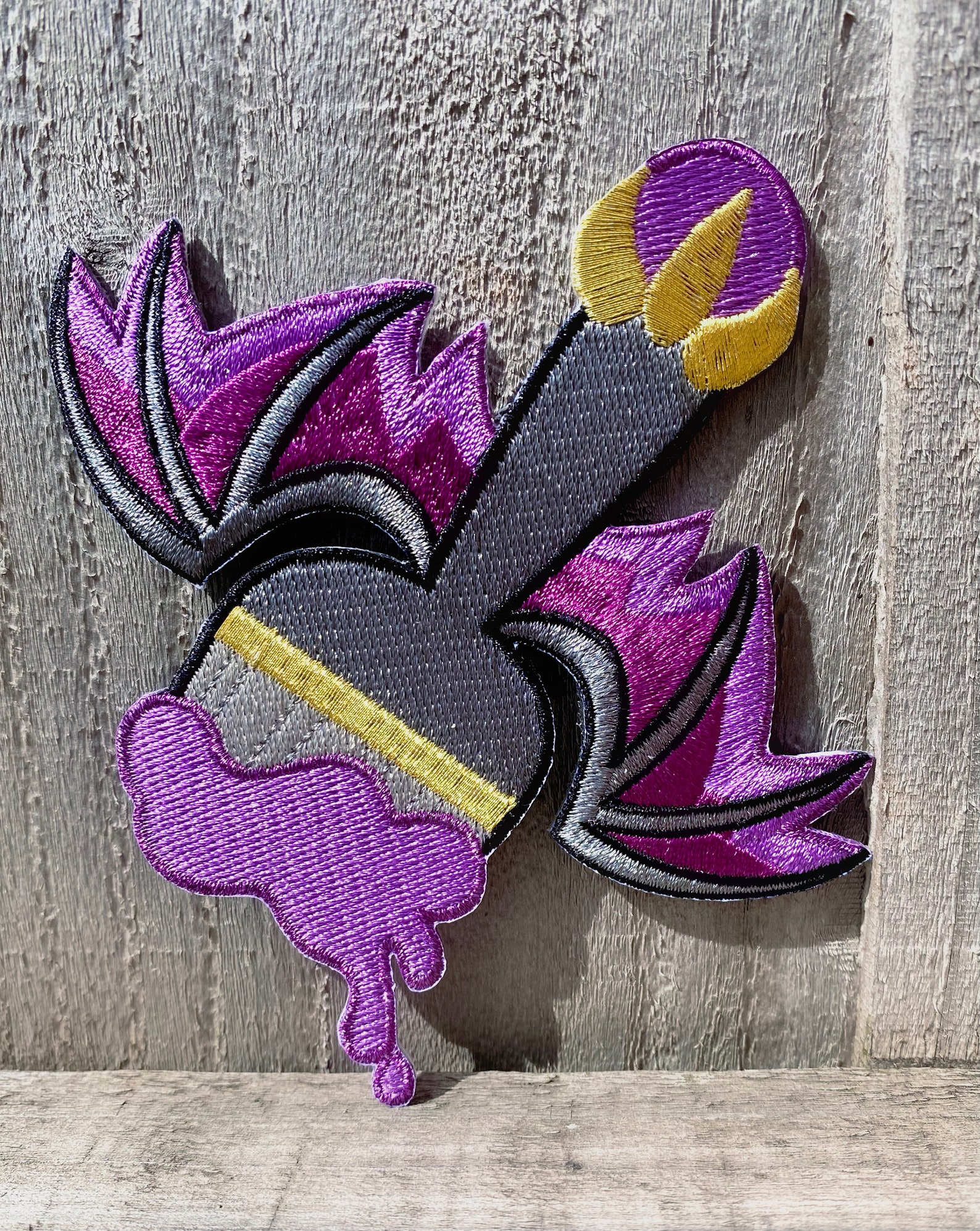 Neopets Paint Brush Darigan Brush Iron on Embroidery Patch Etsy