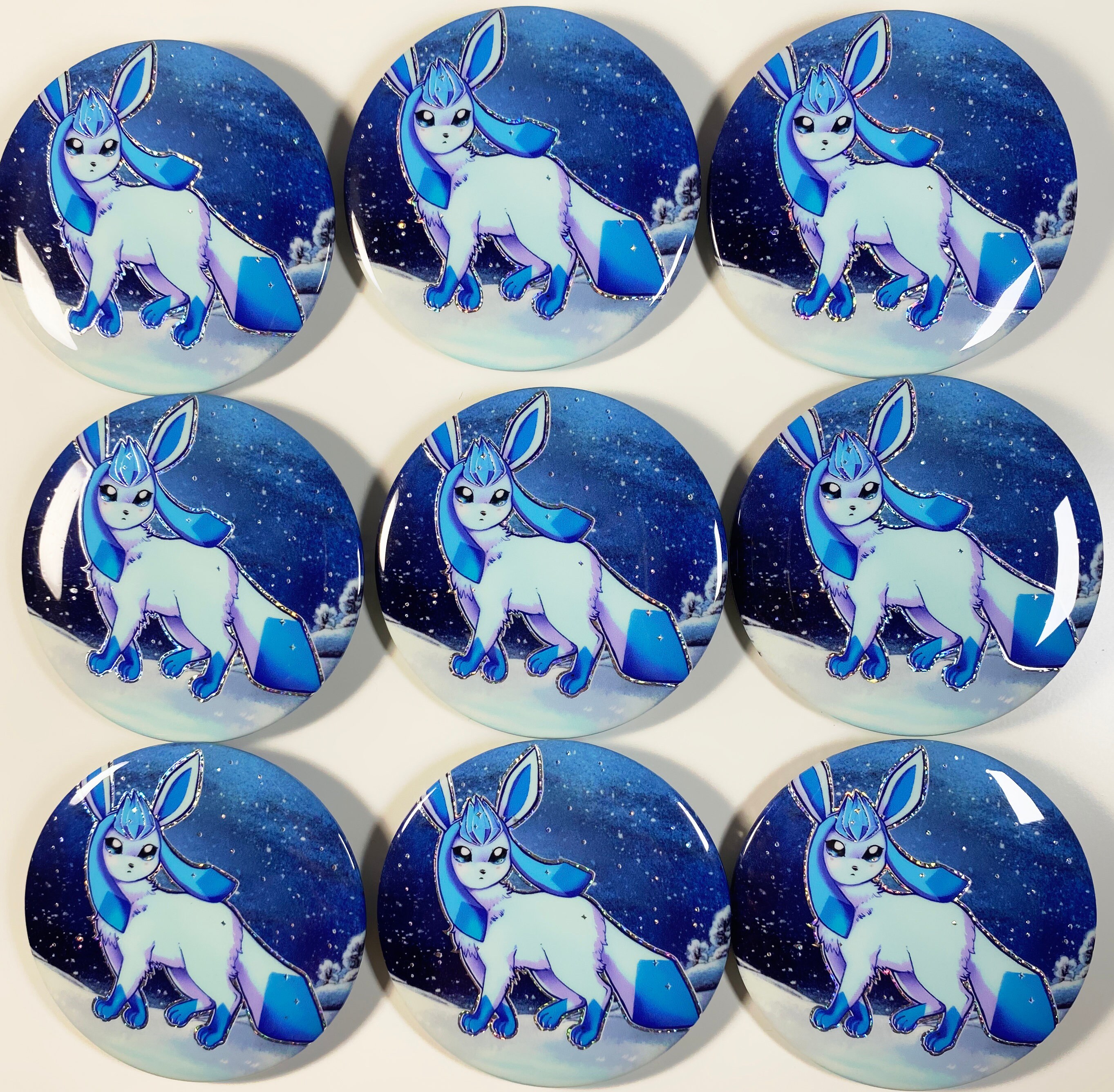 グレイシア ホログラフィック アイス ポケモン イーブイ進化形 58 mm