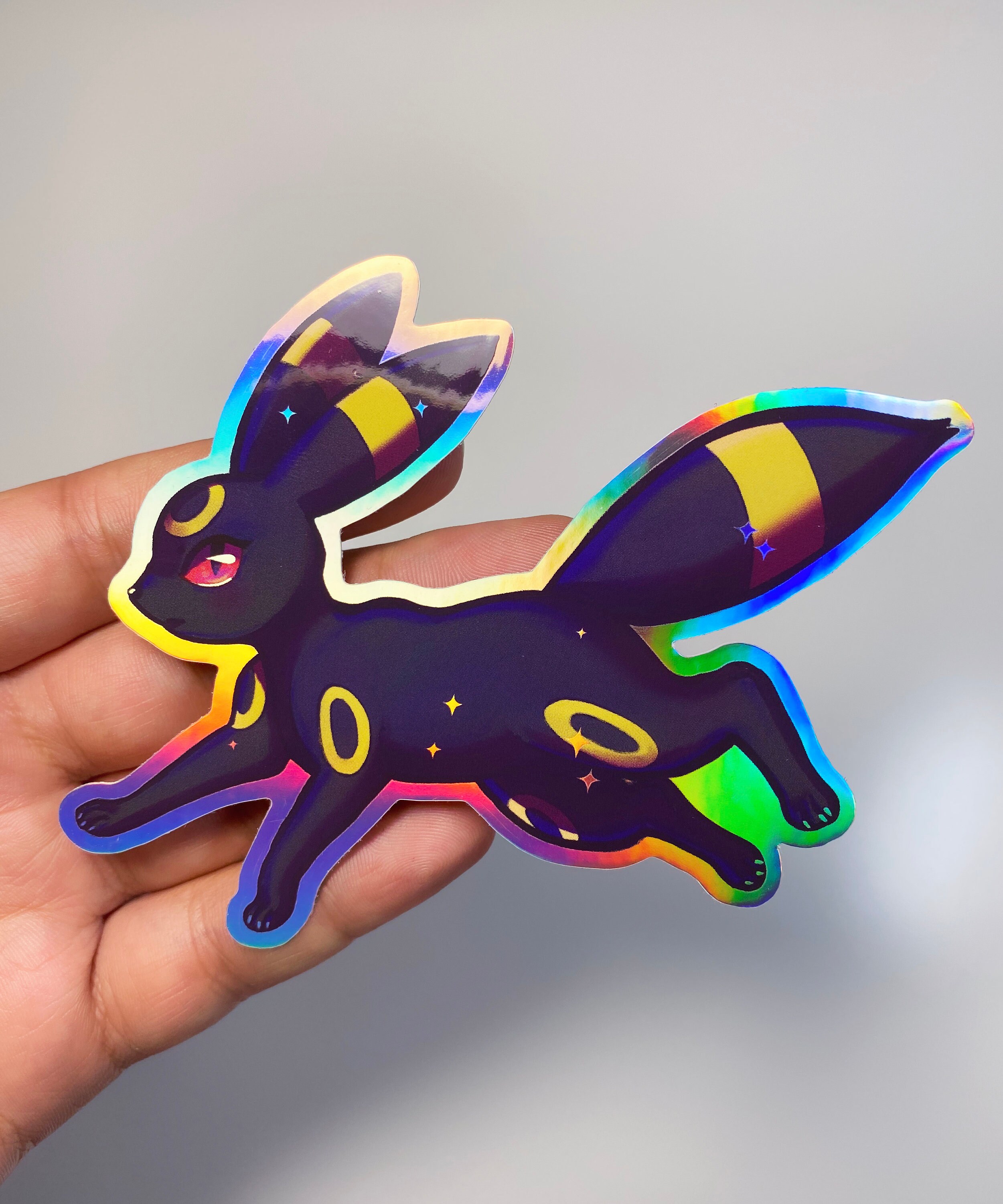Umbreon Eeveelutions Pokemon Holographic Vinyl Sticker