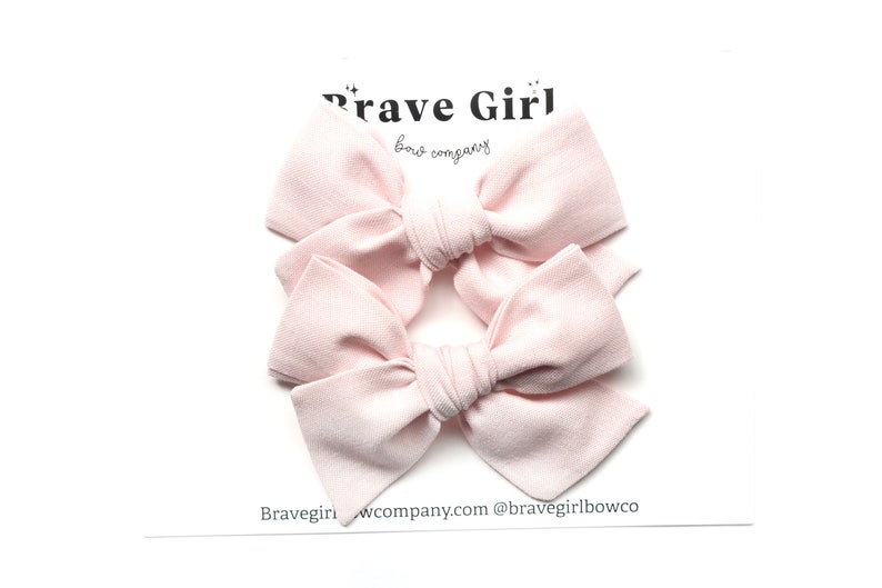 Bow on Nylon Headband Dainty Bow Tiny Hair Bows Alligator Clip Mini Bows Pearl Pink Mini Pinwheel Pigtail Bows Newborn Baby Bow