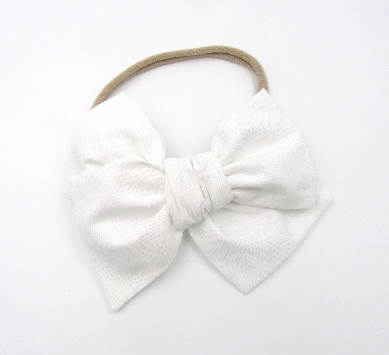 White Pinwheel Bow, Christmas Bow, Oversized Schoolgirl, Handtied Bow…