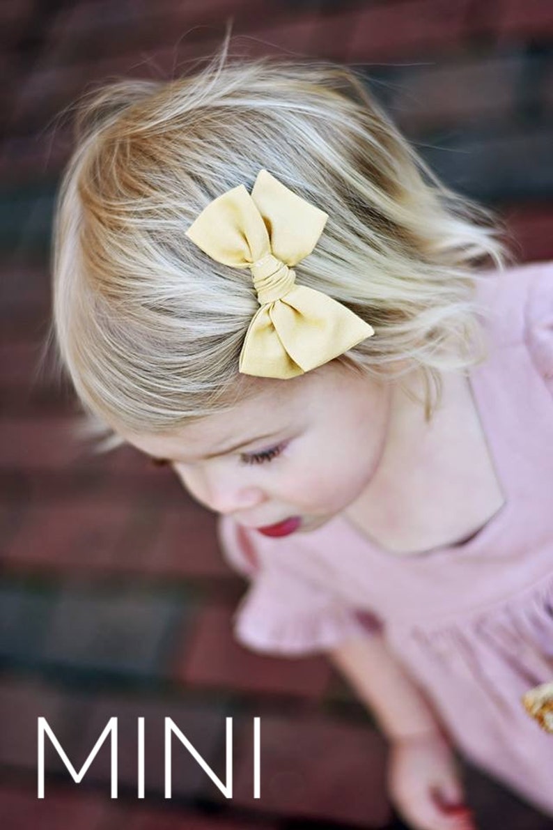 Pink Baby Headband Bow Toddler Hair Clip Handtied Bows White Bow Double Gauze Pinwheel Bows Bow on Nylon Headband or Alligator Clip