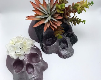 4pc Skull Planter Set