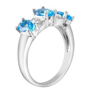Women's Diamond and Topaz Ring image 2