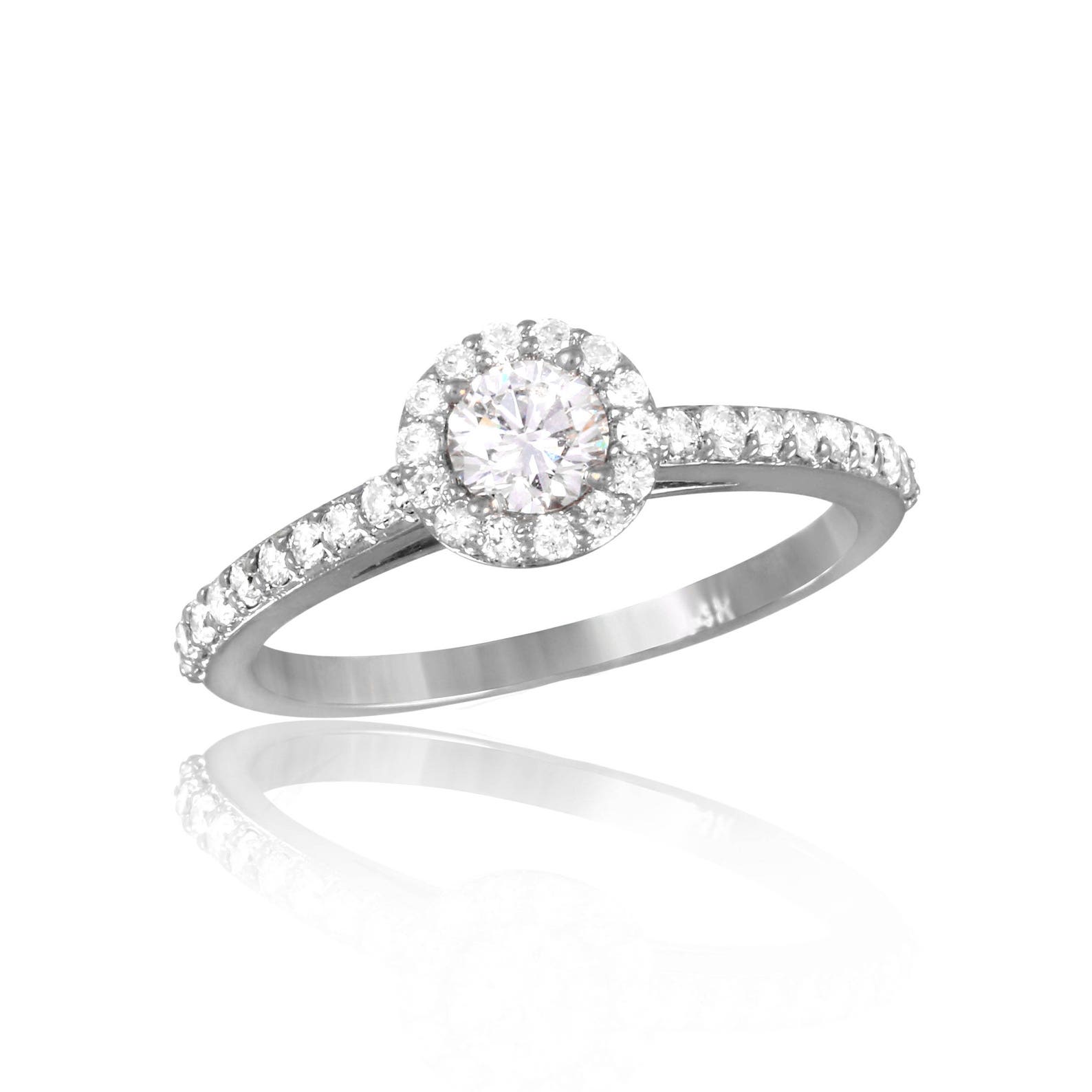 Women's Diamond Engagement Ring Etsy