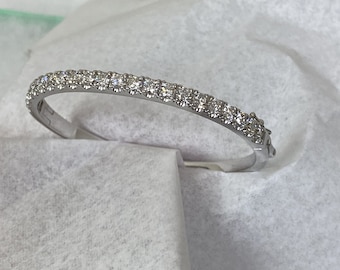 Handmade 4 Carat Diamond Bangle Bracelet