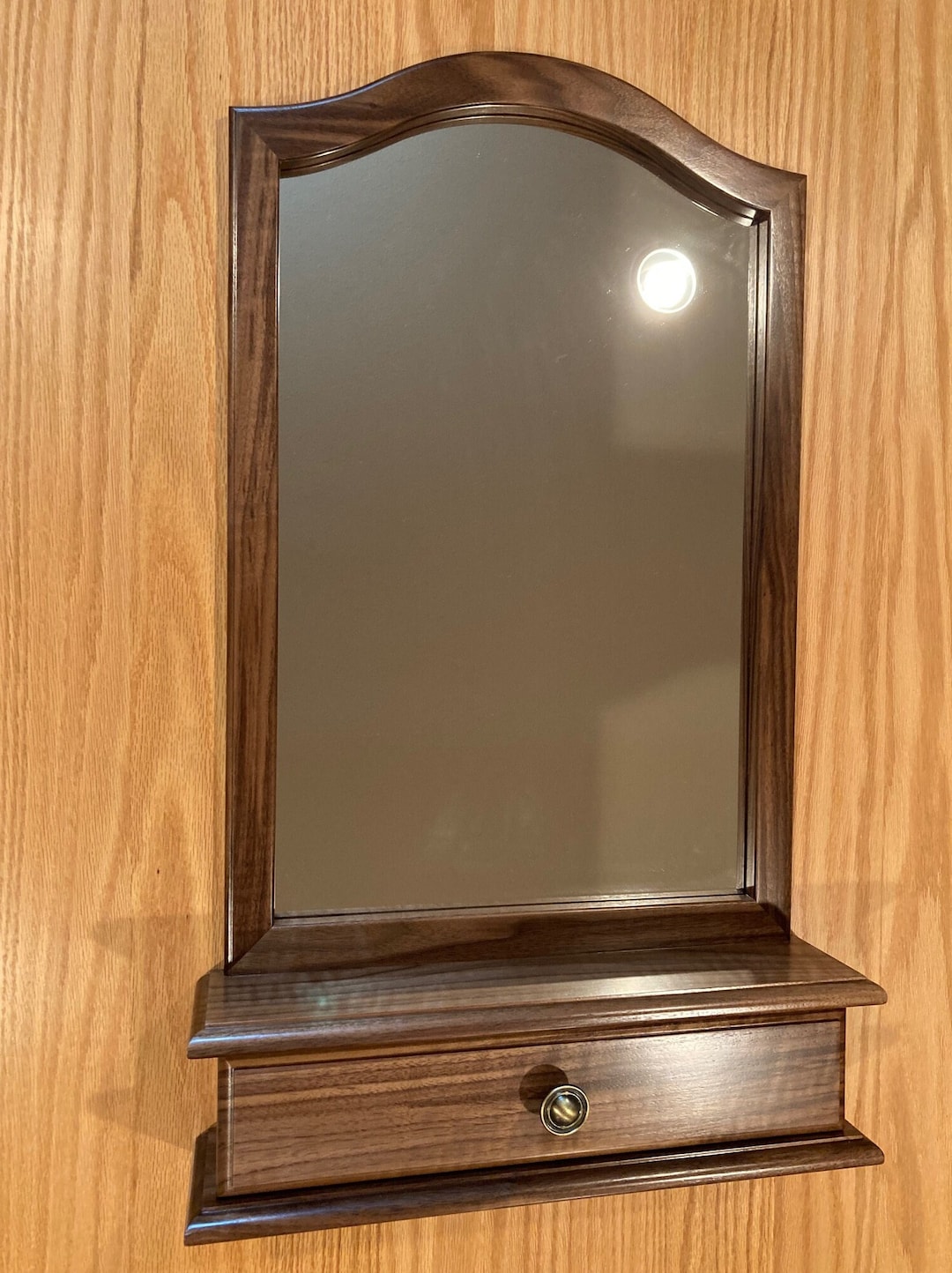 Wall Mirror With Drawer Etsy