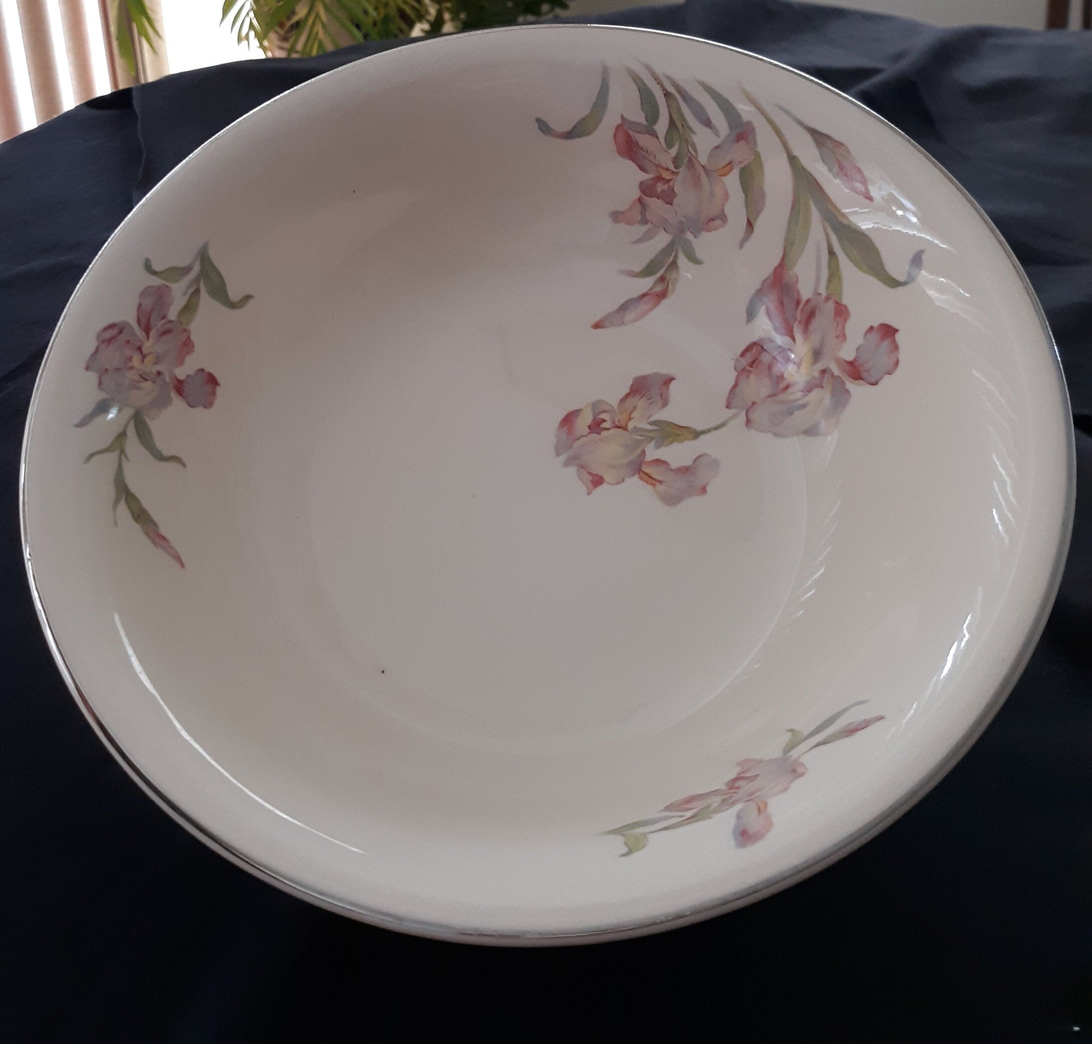 Vintage SERVING BOWL By Camwood Ivory Universal Cambridge Co. Etsy