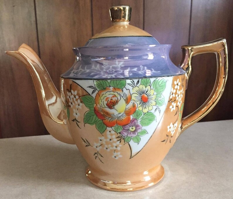 Vintage Lusterware Made in Japan Teapot, and Generous Size Etsy