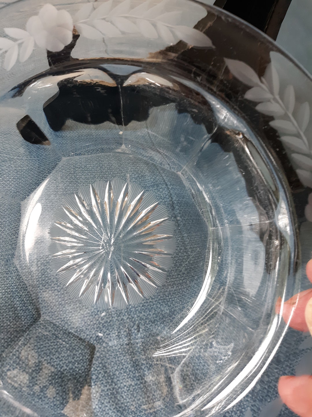 Vintage HEISEY GLASS COLONIAL and Wheat Pattern Fruit Salad Etsy